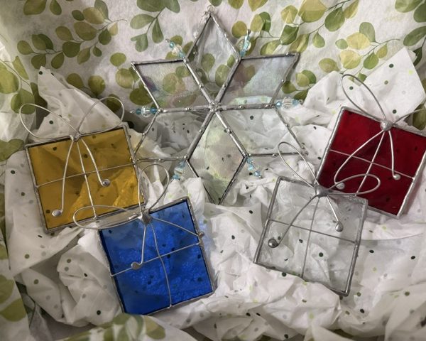 Christmas Stained Glass Ornament Box