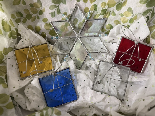 Stained Glass Christmas Ornament Box collection